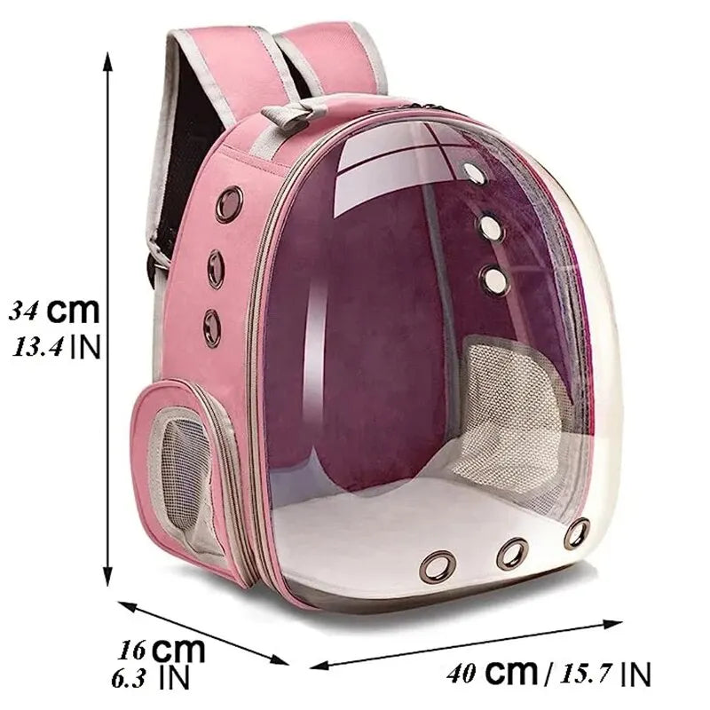 Bubble Pet Backpack Small Animal Puppy Kitty Bird Breathable Pet Carrier