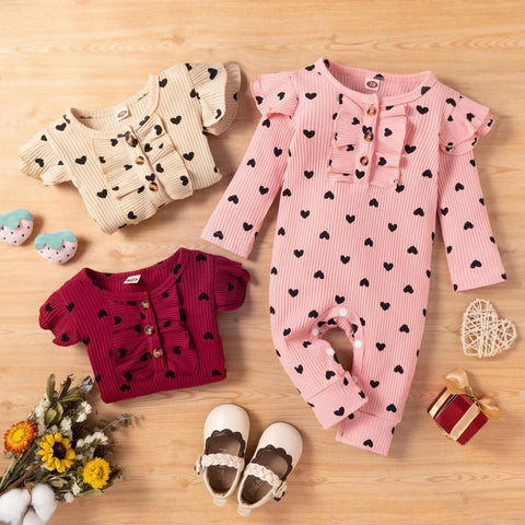 Long Sleeve Spring And Autumn Baby Girls Jumpsuit