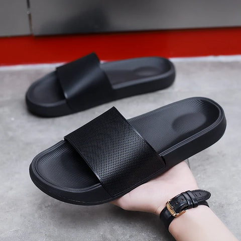 white sandals non-slip men's slippers