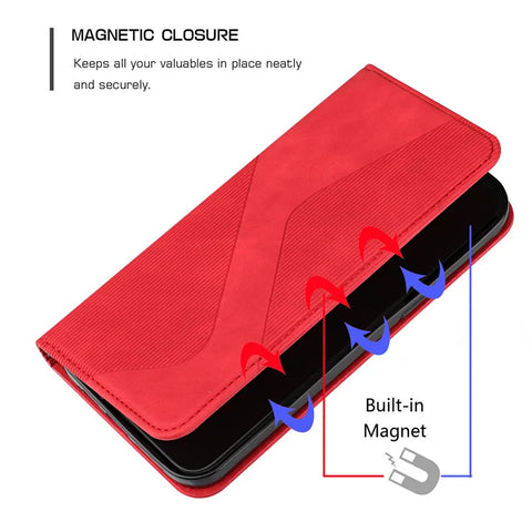 Magnetic Leather Book Case for Samsung Galaxy