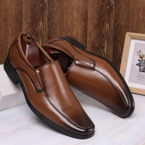 Classic Business Men's Dress Shoes Fashion Elegant Formal Wedding Shoes Men Slip On Office Oxford Shoes For Men 559