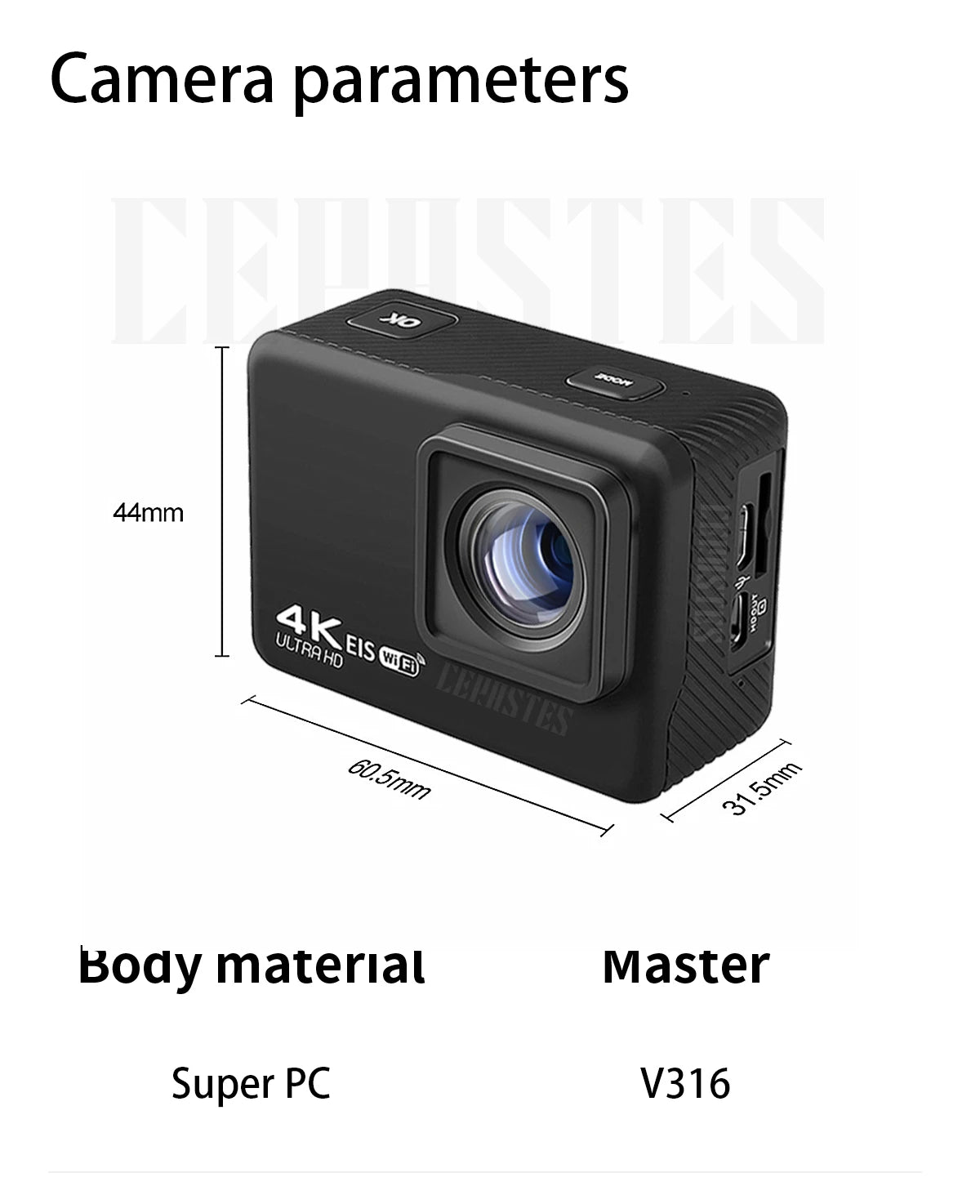 2024 NEW Action Camera 4K 60FPS WiFi Anti-shake With Remote Control Screen Waterproof Sport Camera drive recorder EIS