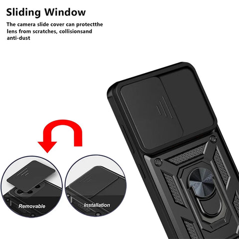 Slide Camera Armor Cases for Xiaomi