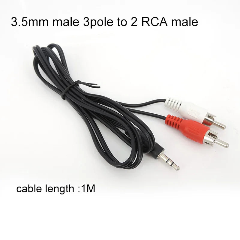 1Pcs 3.5mm male female Adapter