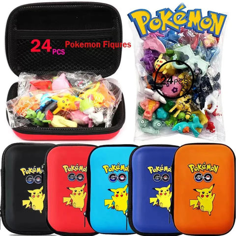 24Pcs/Set Pokemon Action Figure 2-3CM Not Repeating Mini Figures Model Toy Pikachu Anime Kids Collect Dolls Birthday Gifts