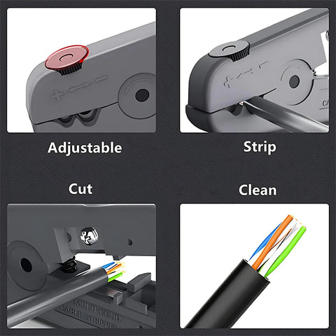 UTP/STP Multi-purpose Cable Stripping Pliers Multi-function Cable Stripper for Network Telephone Cable Hand Tools Pliers