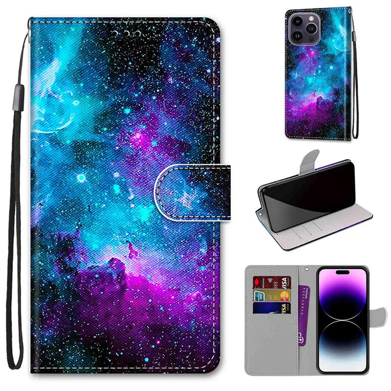 Flower Pattern Flip Case For Xiaomi