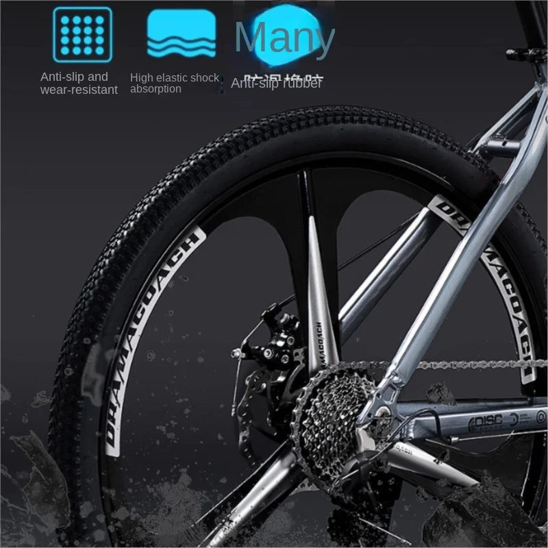 FJ Aluminum Alloy Mountain Bike Adult New Effortless Variable Speed Bicycle Shock Absorber Racing Student Male Female Bicycles