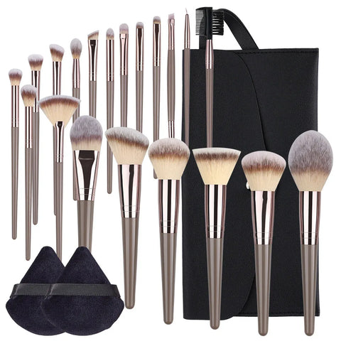 Champagne Golden Makeup Brushes