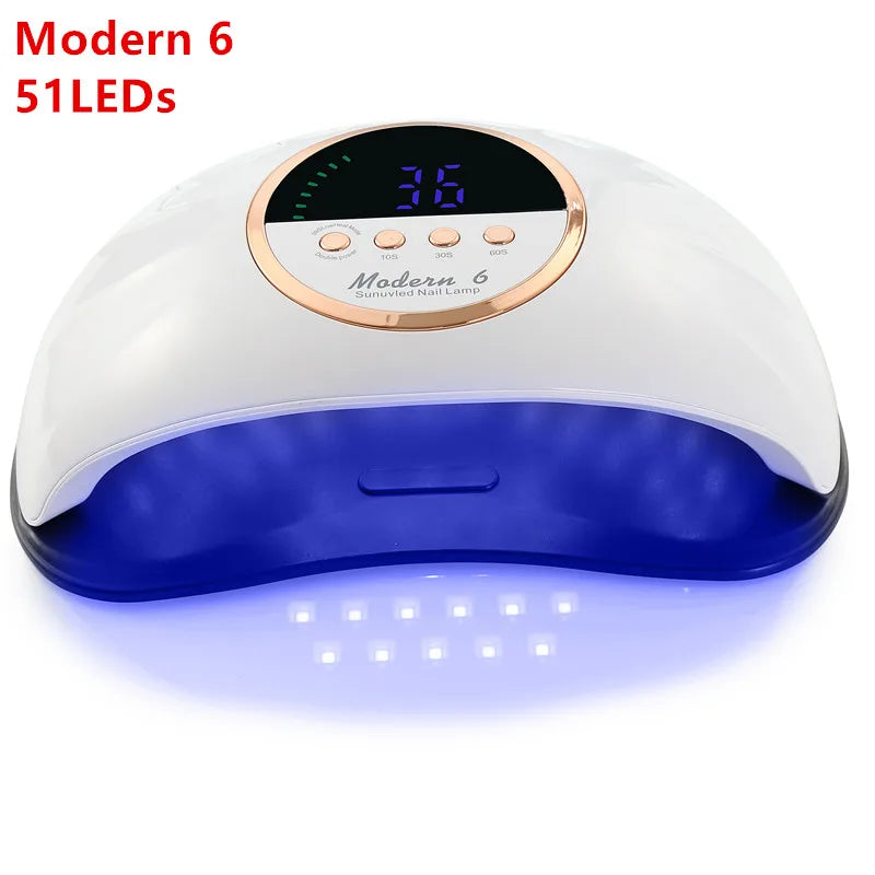 Modern 6 UV LED Lamp For Nail Dryer Manicure Nail Lamp Gel Varnish Nail With Motion Sensing Professional Lamp for Manicure