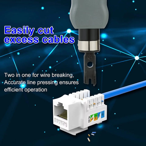 ZoeRax Impact Punch Down Tool Network Cable Wire Cutter Tools 110/88 For Seating Wire Into Terminal