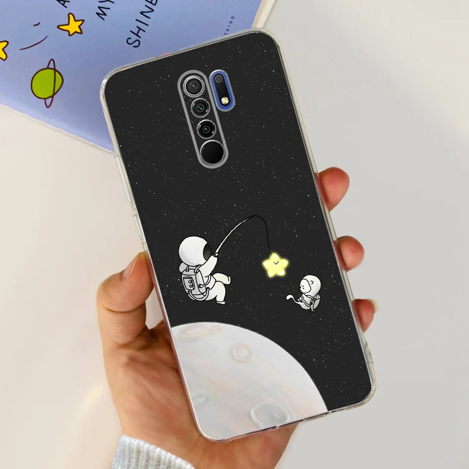 For Xiaomi Redmi 9 Prime Case Fashion Marble Soft Silicone Transparent Phone Back Cover For Xiaomi Redmi 9 Bumper on Redmi9 Capa