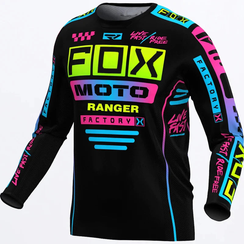 2024 Racing Downhill Jersey Mountain Bike Motorcycle Cycling Crossmax Shirt Ciclismo Clothes for Men MTB Jersey MX Ranger Fox DH