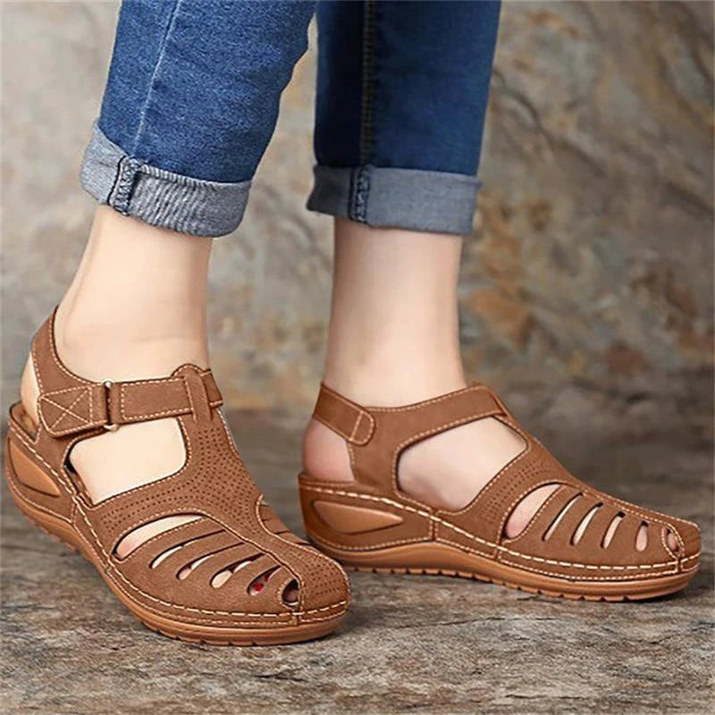 Women's Sandals Soft Summer Shoes For Women Low Heels Sandals Roman Sandals Summer Footwear Female Shoes Heel Sandal Elegant