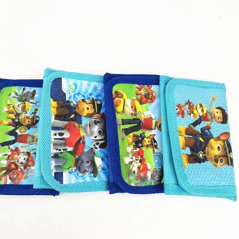 1pc Cute Paw Patrol Wallet Puppy Catton Kids Coin Purse With Zipper Storage Bag Party Supplies Boys Girls Pouch Birthday Gifts