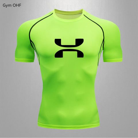 Quick Dry Men Tshirt Short Sleeve Gym Jerseys