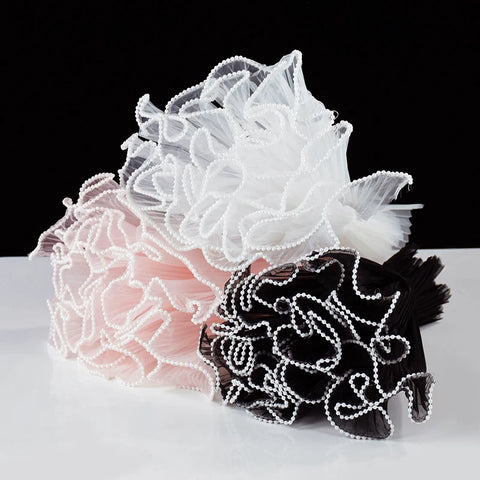 Yarn Rose Bouquet Packaging Paper Lace Mesh Handmade Gift Packaging