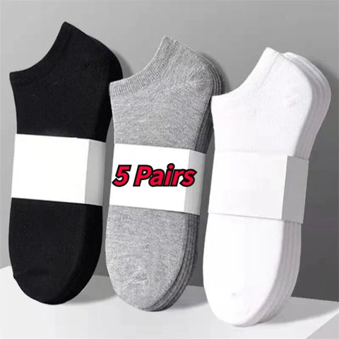 5 Pairs Mens Socks Breathable