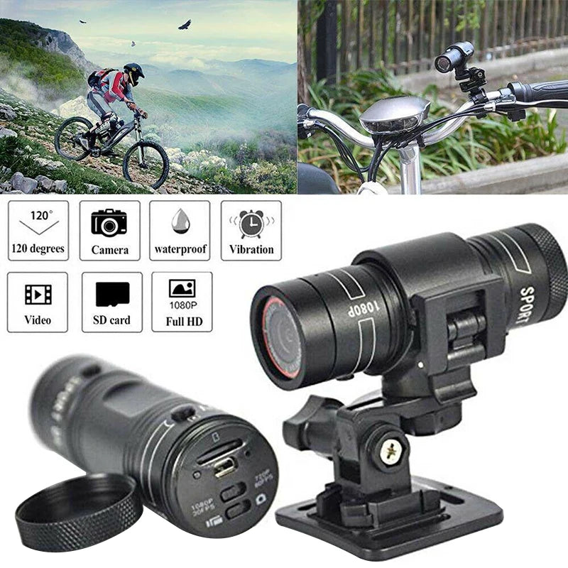 Bicycle Sports Camera Mountain Bike Motorcycle Helmet Action Mini Camera DV F9 Camcorder Full 1080p HD Car Video Recorder