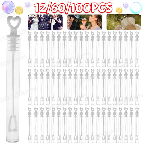 Love Heart Wand Tube Bubble Soap Bottle Wedding Gifts