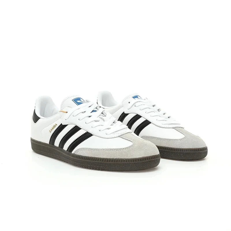 Adidas Originals Samba Low Skateboarding Shoes for Men and Women Unisex Green Tumbled Leather