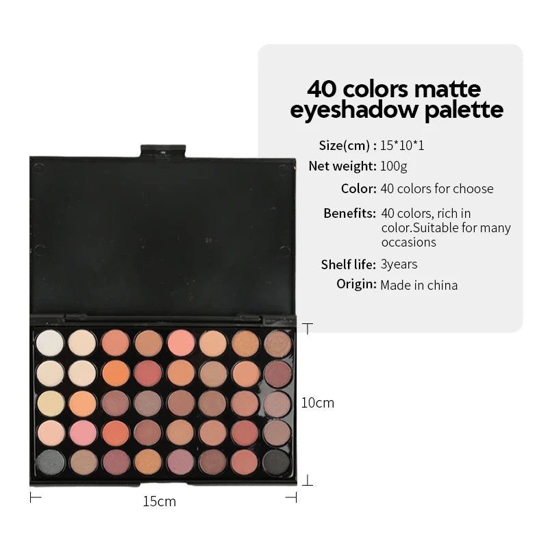 40 Colors Eyeshadow Matte Eye Shadow Cream Palette