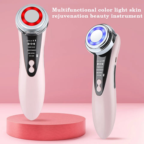 EMS Facial Massager LED Light therapy Sonic Ion Vibration Skin