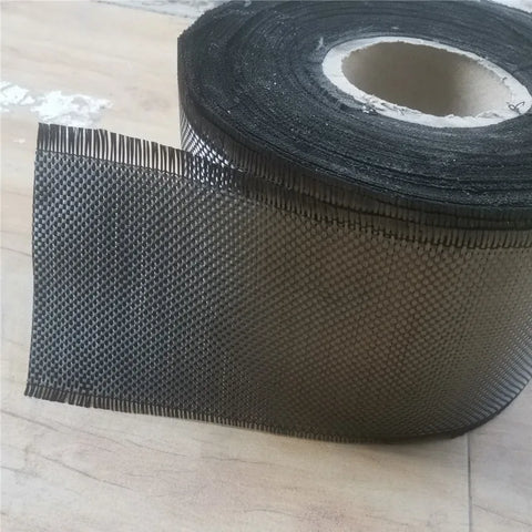 Real Carbon fiber cloth bidirectional woven plain 3K 200gsm 2x2 10cm width fishing rod bicycle high strength repair material