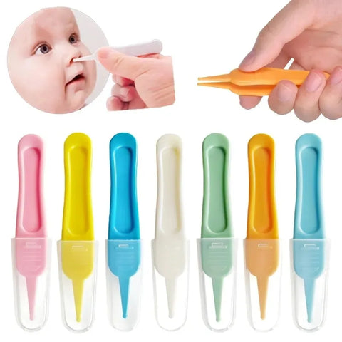 Round Head Clamp Infant Tweezers Ear Nose Nasal Cleaner Clip Clean Tweezers Tools