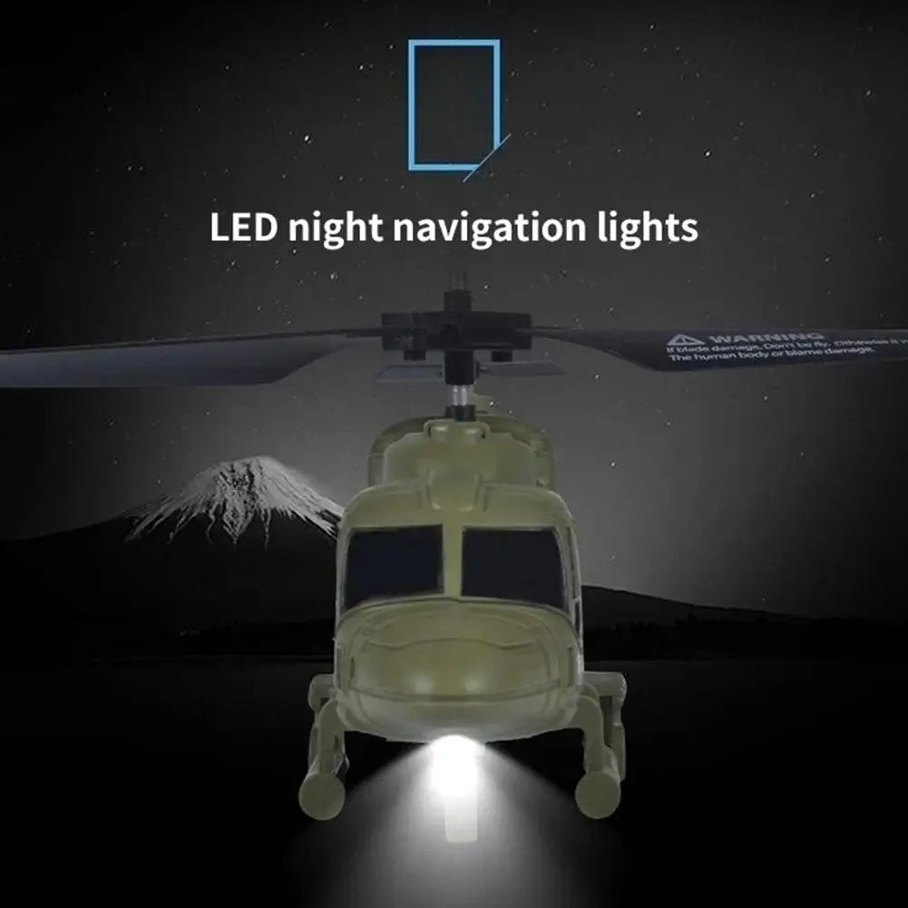 Remote Control Mini-aircraft Helicopter Simulation Model Drop-resistant Aircraft Children Outdoor Sports Toys Gifts With Lights