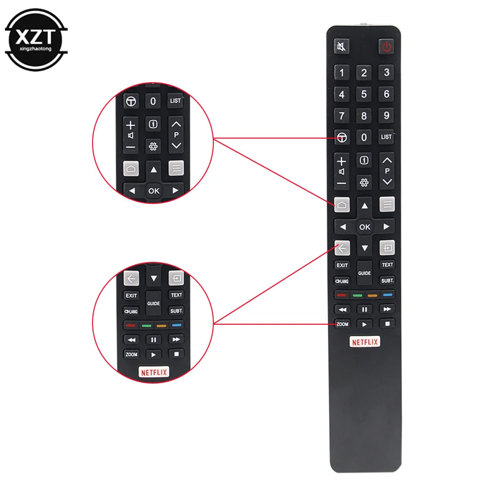 RC802N Smart Remote Control Replacement For TCL TV YUI1 YAI2 YLI3 65P20US U43P6046 U55C7006 U49P6046 U65P6046 Controller