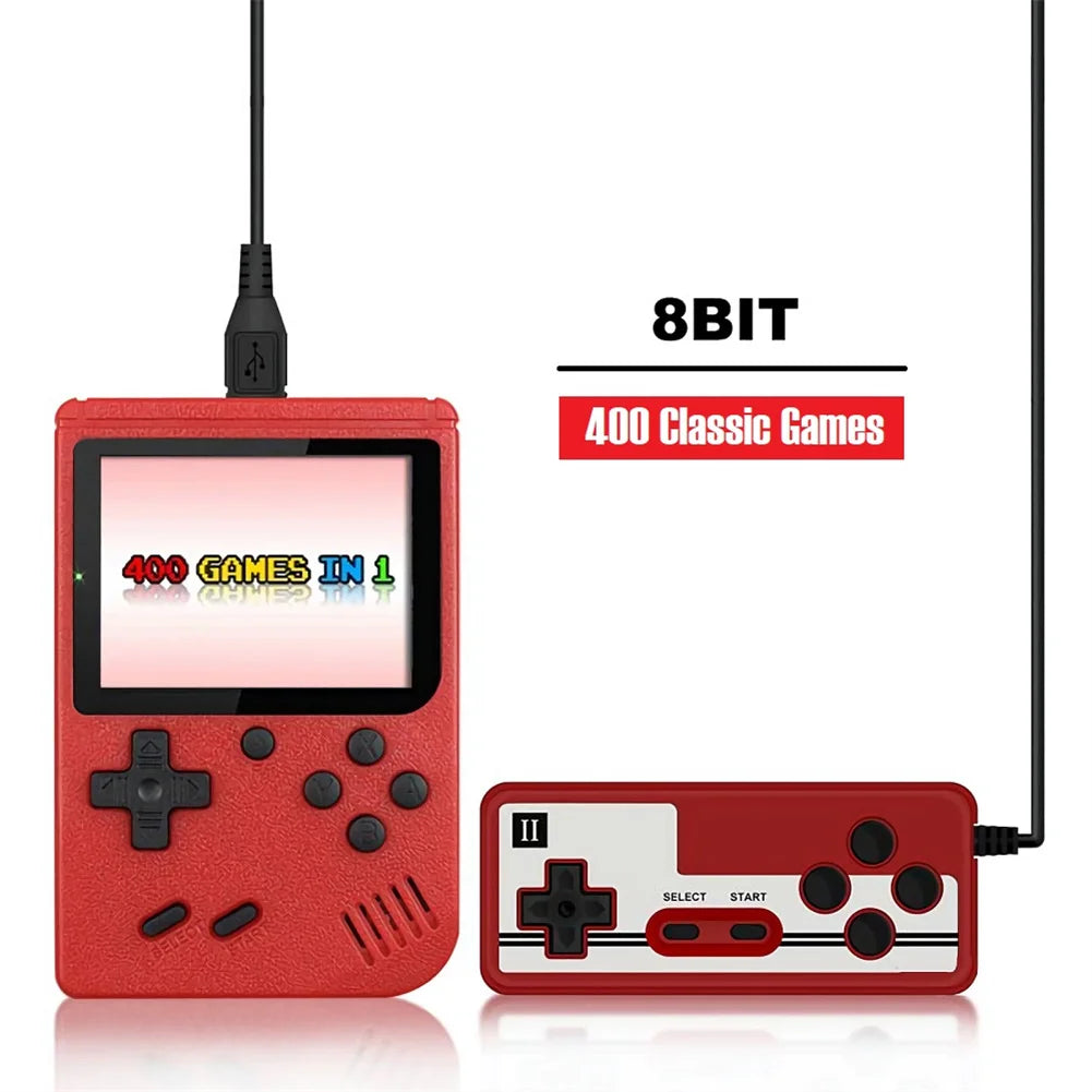 Retro Video Game Console 8-bit 3.0 Inch Lcd Screen 400 Games Portable Mini Handheld Kids Game Console