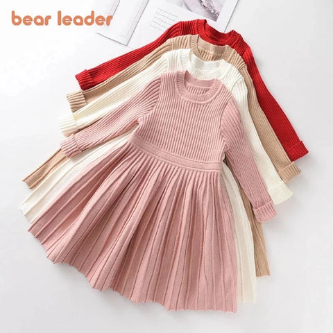 Bear Leader Long Sleeve Sweater Dress Girls