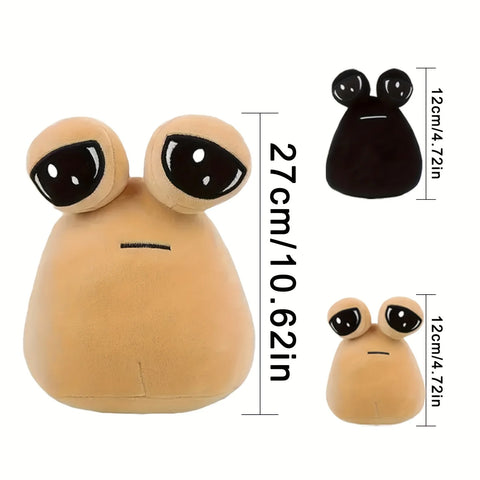 3pcs My Pet Alien Pou Plush Toy One Big Alien and Two Little Alien Pou Plush Doll Funny Game Anime Figure Plush Toy Chidren Gift