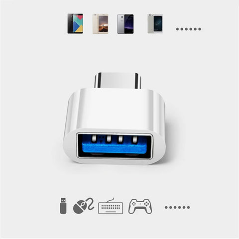 3PCS USB Type-C to Android Phone Data Sync USB-C Converter