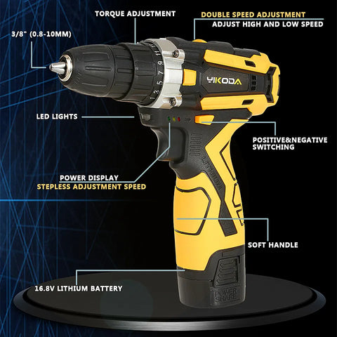 Lithium Battery Household Multi-function 2 Speed Power Tools