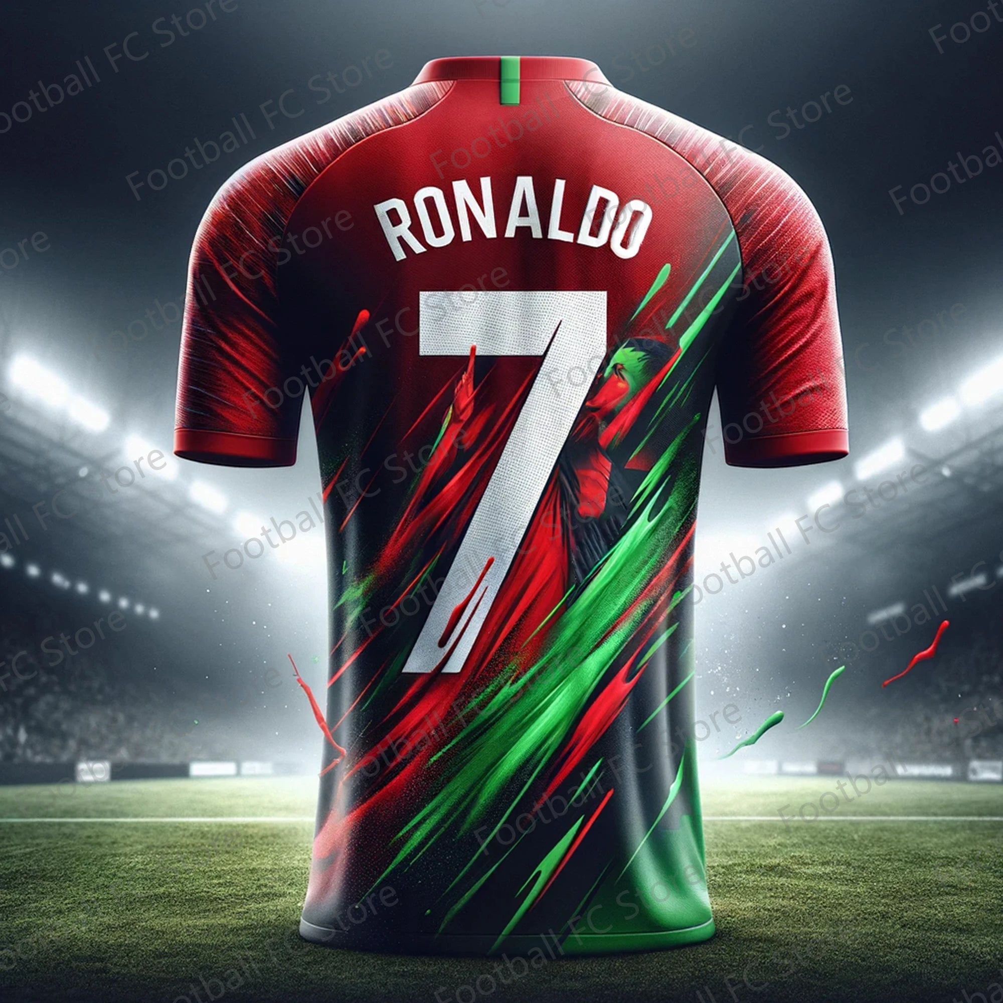 CHATGPT-Soccer Jersey for Kids and Adults, Special Ronaldo 7, Summer Tee, Intelligent Design Edition, New Kit, 2022