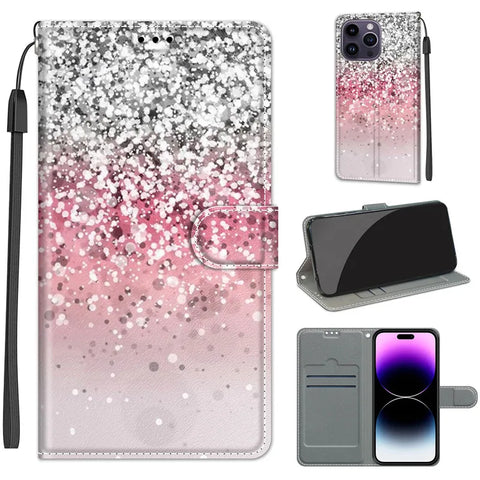 Flower Pattern Flip Case For Samsung Galaxy