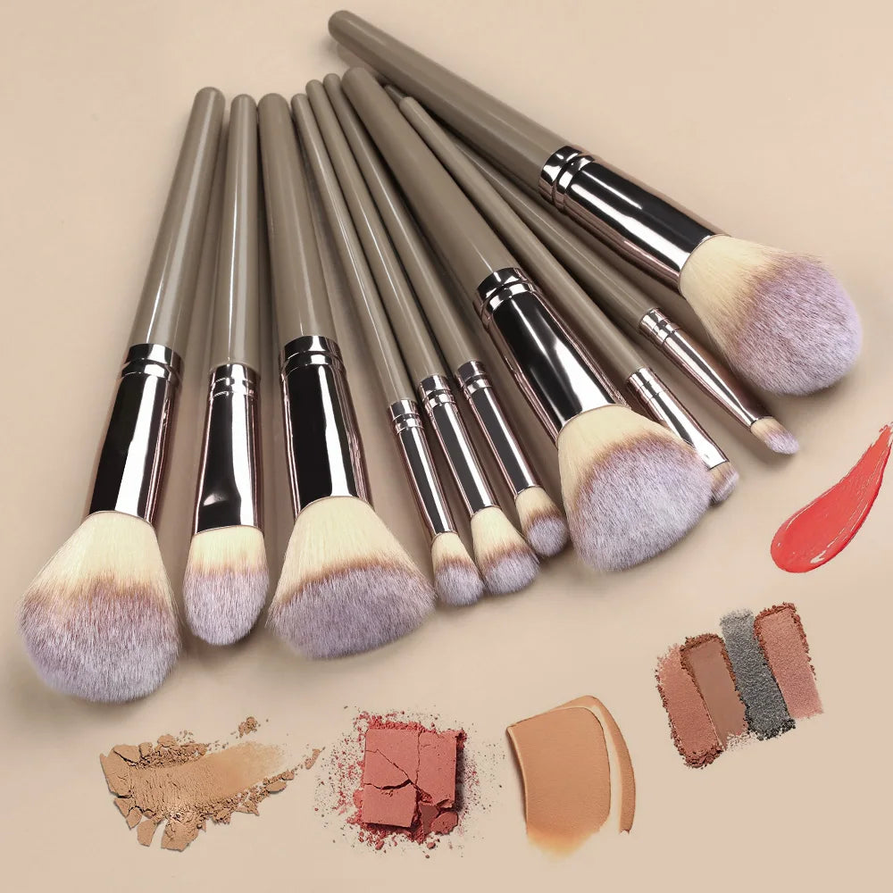 Champagne Golden Makeup Brushes