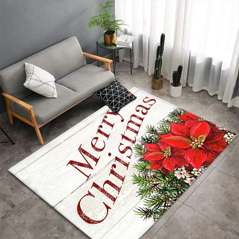 Christmas Carpet for Living Room Home Decoration Large Rugs Santa Claus Kids Room Children Bedroom Bedside Mats New Year Gifts