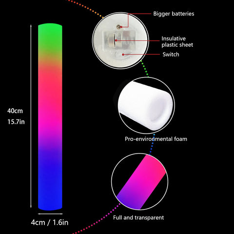 Wedding Party Accessories Foam Stick Glow in The Dark