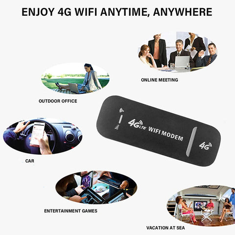 4G LTE Wireless Router 150Mbps USB Dongle Modem Stick Mobile Broadband Sim Card Wireless WiFi Adapter 3G/4G Card Wi-Fi Router