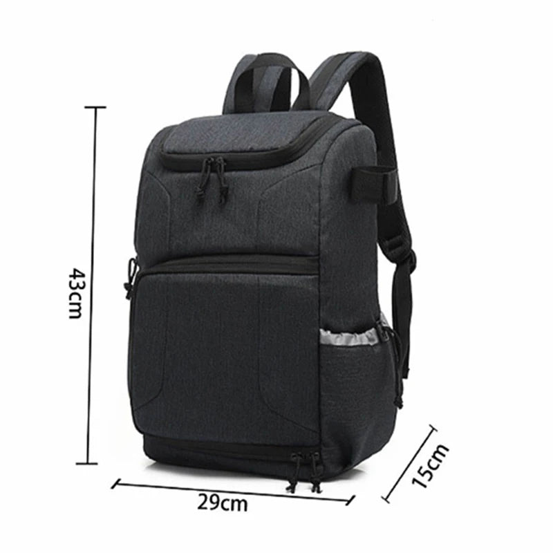 Waterproof Camera Bag Photo Cameras Backpack For Canon Nikon Sony Xiaomi Laptop DSLR Portable Travel Tripod Lens Pouch Video Bag