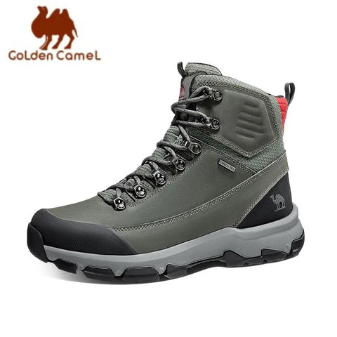 leather Winter Boots Climbing Tactical Trekking Shoes for Men Camping