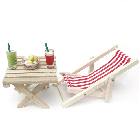 Miniature Beach Lounge Deck Chair