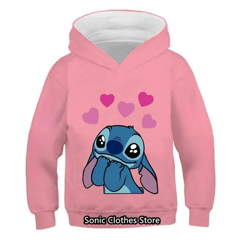 Children Hoodies Letter Cotton Kawaii Sweatshirt