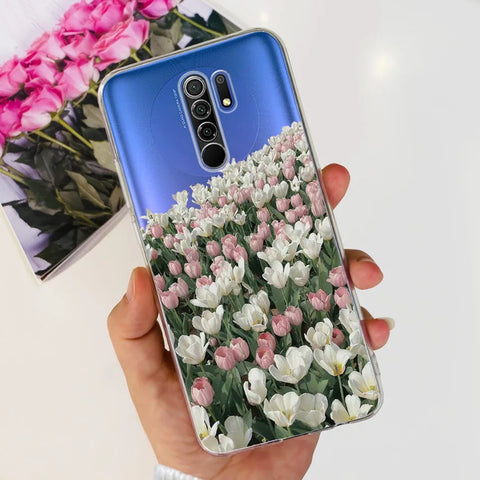 For Xiaomi Redmi 9 Prime Case Fashion Marble Soft Silicone Transparent Phone Back Cover For Xiaomi Redmi 9 Bumper on Redmi9 Capa