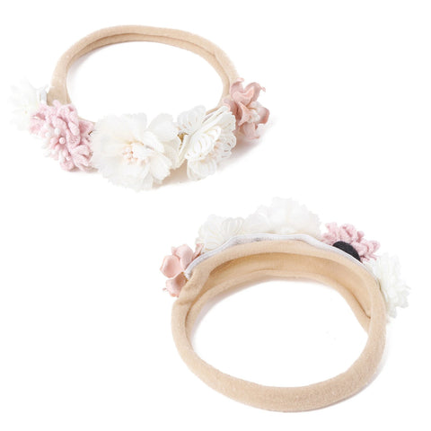 Pudcoco Baby Girls Headbands, Elastic Flower Head Wraps Photo Props Hair Accessories for Infant