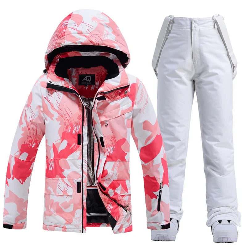 Women's Snow Wear 10k Waterproof Ski Suit Set