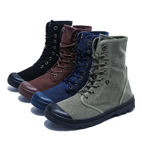 Men Casual Ankle Boots Military Bota Masculina